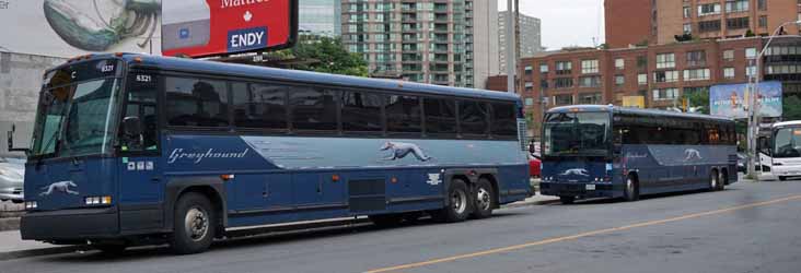 Greyhound Canada MCI 102-DL3 6321 & Prevost 86200